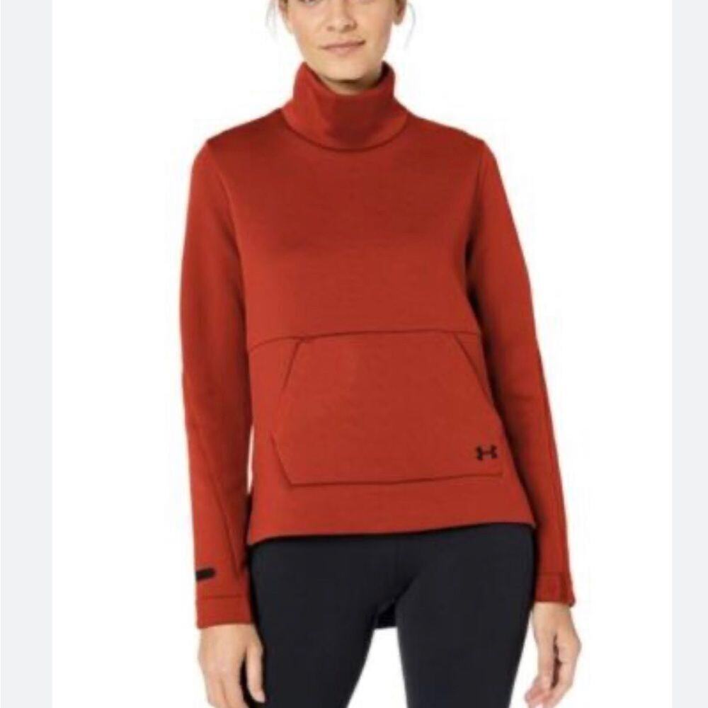 UNDER ARMOUR MOCK NECK UA MOVE SWEATSHIRT SIZE L